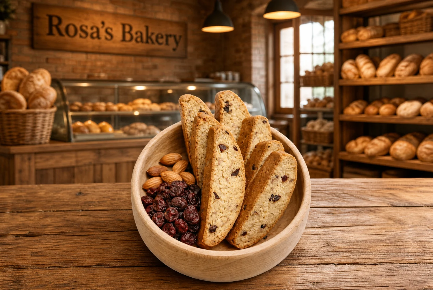 Biscotti from Rosa's Bakery