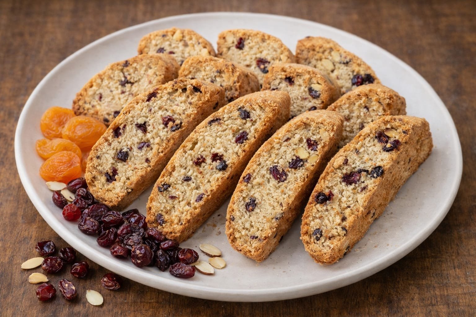 Cranberry & almond biscotti from Rosa's Bakery
